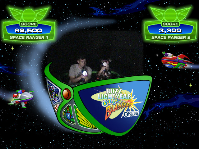 Buzz Lightyear Ride at Disneyland!
